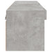 Comodă TV cu lumini LED, gri beton, 80x30x30 cm - WALTI WALTI