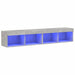 Comode TV cu lumini LED, 2 buc., gri beton, 80x30x30 cm - WALTI WALTI
