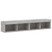 Comode TV cu lumini LED, 2 buc., gri beton, 80x30x30 cm - WALTI WALTI