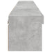 Comode TV cu lumini LED, 2 buc., gri beton, 80x30x30 cm - WALTI WALTI