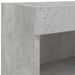 Comode TV cu lumini LED, 2 buc., gri beton, 80x30x30 cm - WALTI WALTI