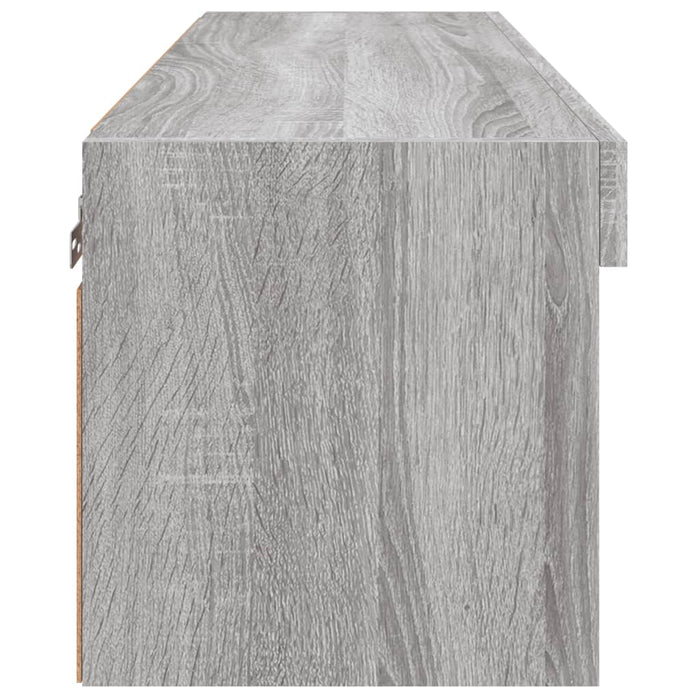 Comodă TV cu lumini LED, gri sonoma, 80x30x30 cm - WALTI WALTI