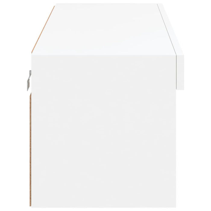 Comodă TV cu lumini LED, alb, 100x30x30 cm - WALTI WALTI