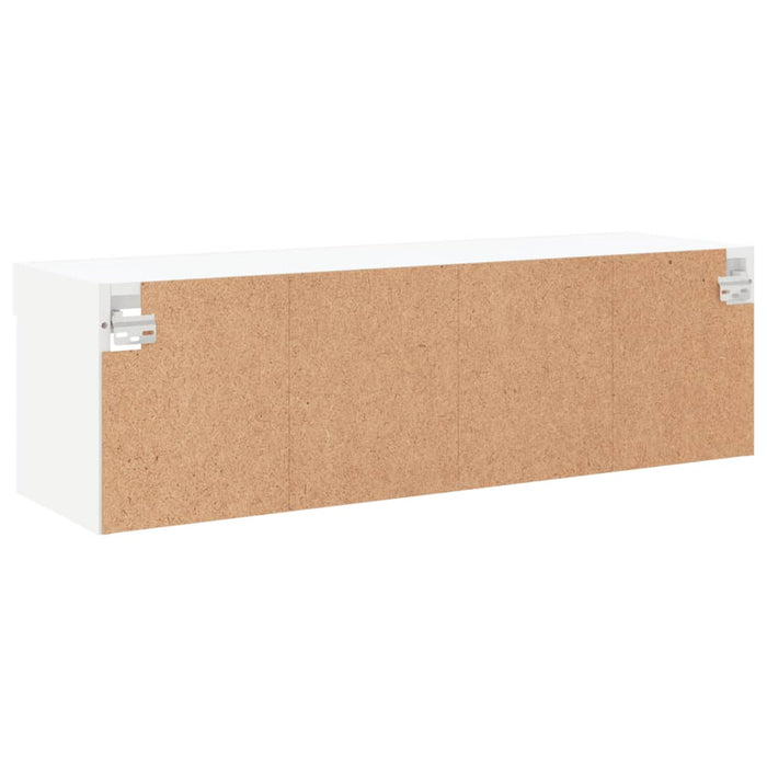 Comodă TV cu lumini LED, alb, 100x30x30 cm - WALTI WALTI