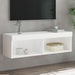 Comodă TV cu lumini LED, alb, 100x30x30 cm - WALTI WALTI