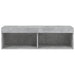Comodă TV cu lumini LED, gri beton, 100x30x30 cm - WALTI WALTI