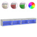 Comode TV cu lumini LED, 2 buc., gri beton, 100x30x30 cm - WALTI WALTI