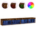 Comode TV cu lumini LED, 2 buc., stejar fumuriu, 100x30x30 cm - WALTI WALTI
