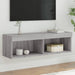 Comodă TV cu lumini LED, gri sonoma, 100x30x30 cm - WALTI WALTI