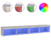 Comode TV cu lumini LED, 2 buc., gri sonoma, 100x30x30 cm - WALTI WALTI