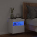 Comodă TV de perete cu lumini LED, alb, 40x30x40 cm - WALTI WALTI