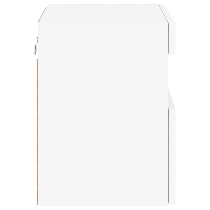 Comodă TV de perete cu lumini LED, alb, 40x30x40 cm - WALTI WALTI