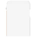 Comode TV de perete cu lumini LED, 2 buc., alb, 40x30x40 cm - WALTI WALTI