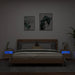 Comodă TV de perete cu LED, 2 buc. stejar sonoma, 40x30x40 cm - WALTI WALTI