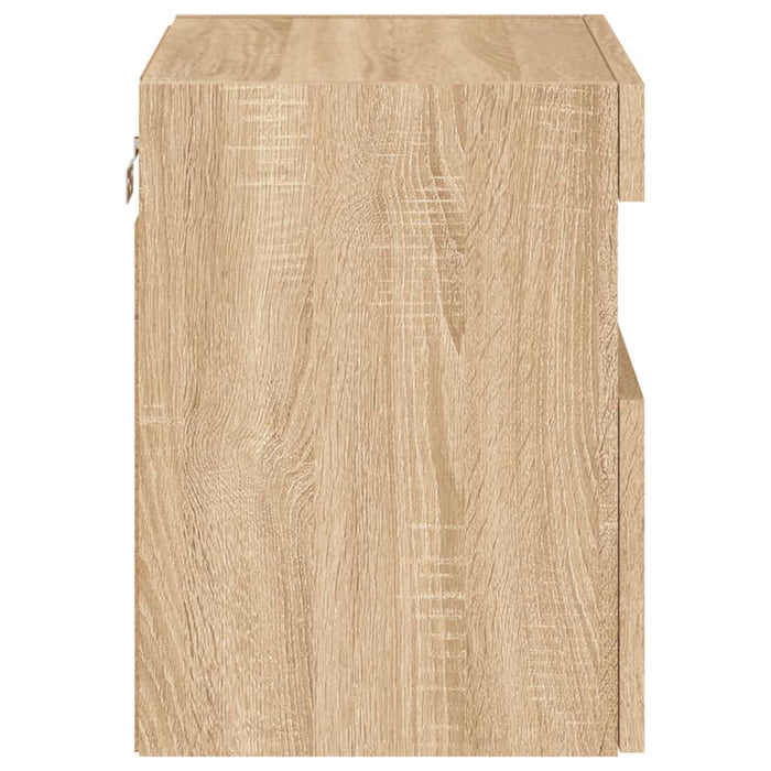 Comodă TV de perete cu LED, 2 buc. stejar sonoma, 40x30x40 cm - WALTI WALTI