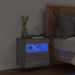 Comodă TV de perete cu lumini LED, gri sonoma, 40x30x40 cm - WALTI WALTI