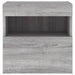 Comodă TV de perete cu lumini LED, gri sonoma, 40x30x40 cm - WALTI WALTI