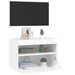 Comodă TV de perete cu lumini LED, alb, 60x30x40 cm - WALTI WALTI
