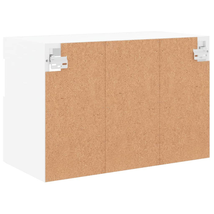 Comodă TV de perete cu lumini LED, alb, 60x30x40 cm - WALTI WALTI