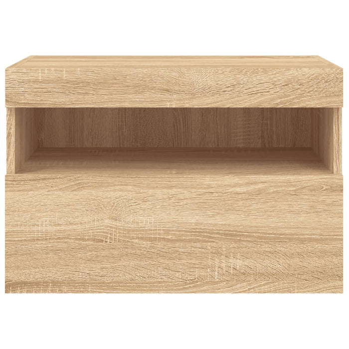 Comodă TV de perete cu lumini LED, stejar sonoma, 60x30x40 cm - WALTI WALTI