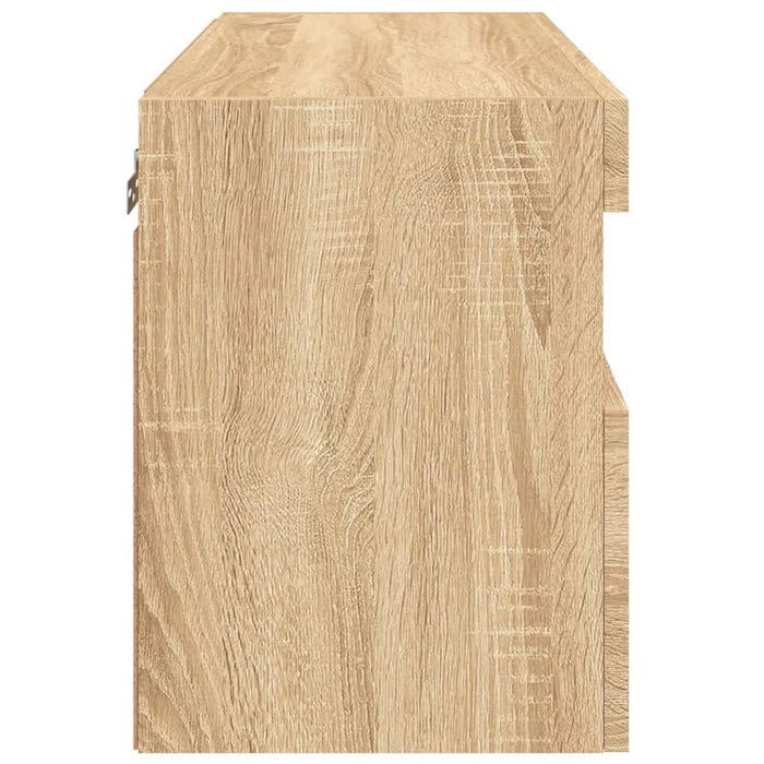 Comodă TV de perete cu lumini LED, stejar sonoma, 60x30x40 cm - WALTI WALTI