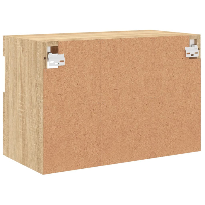Comodă TV de perete cu lumini LED, stejar sonoma, 60x30x40 cm - WALTI WALTI