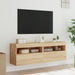 Comodă TV de perete cu LED, 2 buc. stejar sonoma, 60x30x40 cm - WALTI WALTI