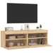 Comodă TV de perete cu LED, 2 buc. stejar sonoma, 60x30x40 cm - WALTI WALTI