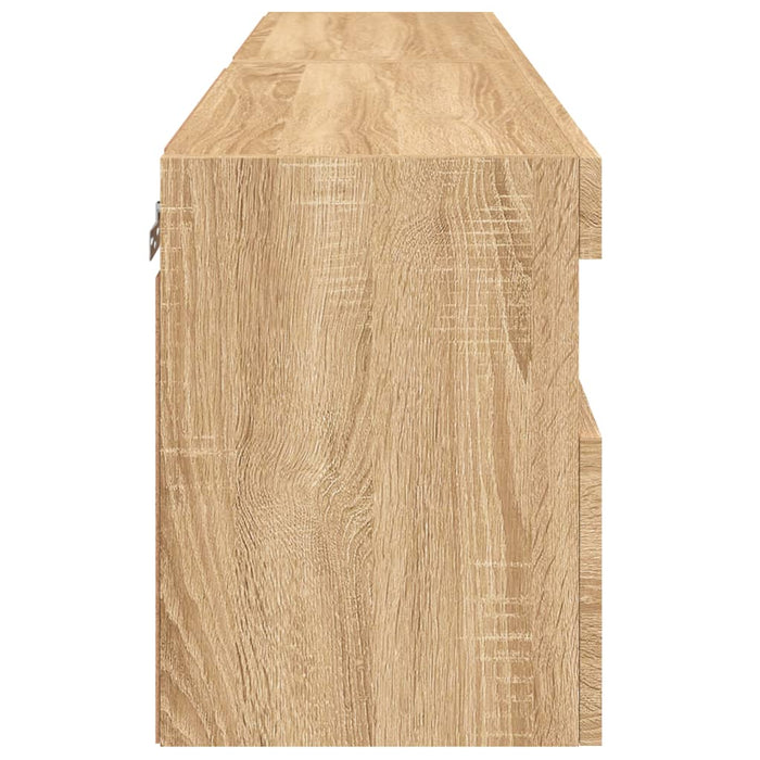 Comodă TV de perete cu LED, 2 buc. stejar sonoma, 60x30x40 cm - WALTI WALTI