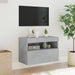Comodă TV de perete cu lumini LED, gri beton, 60x30x40 cm - WALTI WALTI