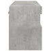 Comodă TV de perete cu lumini LED, gri beton, 60x30x40 cm - WALTI WALTI