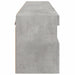 Comode TV de perete cu lumini LED 2 buc. gri beton 60x30x40 cm - WALTI WALTI