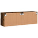 Comodă TV de perete cu LED, 2 buc. stejar fumuriu, 60x30x40 cm - WALTI WALTI
