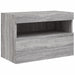 Comodă TV de perete cu lumini LED, gri sonoma, 60x30x40 cm - WALTI WALTI