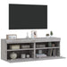 Comodă TV de perete cu LED, 2 buc, gri sonoma, 60x30x40 cm - WALTI WALTI