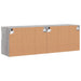Comodă TV de perete cu LED, 2 buc, gri sonoma, 60x30x40 cm - WALTI WALTI