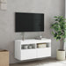 Comodă TV de perete cu lumini LED, alb, 80x30x40 cm - WALTI WALTI