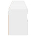 Comode TV de perete cu lumini LED, 2 buc., alb, 80x30x40 cm - WALTI WALTI