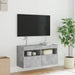 Comodă TV de perete cu lumini LED, gri beton, 80x30x40 cm - WALTI WALTI