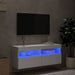 Comodă TV de perete cu lumini LED, alb, 100x30x40 cm - WALTI WALTI