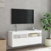 Comodă TV de perete cu lumini LED, alb, 100x30x40 cm - WALTI WALTI