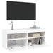 Comodă TV de perete cu lumini LED, alb, 100x30x40 cm - WALTI WALTI