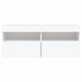 Comodă TV de perete cu lumini LED, alb, 100x30x40 cm - WALTI WALTI