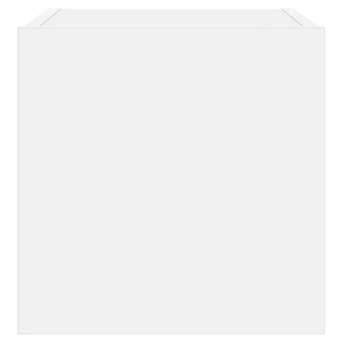 Comodă TV de perete cu lumini LED, alb, 30,5x35x30 cm - WALTI WALTI