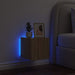 Comodă TV de perete cu lumini LED, stejar sonoma, 30,5x35x30 cm - WALTI WALTI