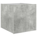 Comodă TV de perete cu lumini LED, gri beton, 30,5x35x30 cm - WALTI WALTI