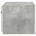 Comodă TV de perete cu lumini LED, gri beton, 30,5x35x30 cm - WALTI WALTI