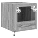 Comodă TV de perete cu lumini LED, gri sonoma, 30,5x35x30 cm - WALTI WALTI