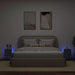 Comode TV cu lumini LED, 2 buc., gri sonoma, 30,5x35x30 cm - WALTI WALTI