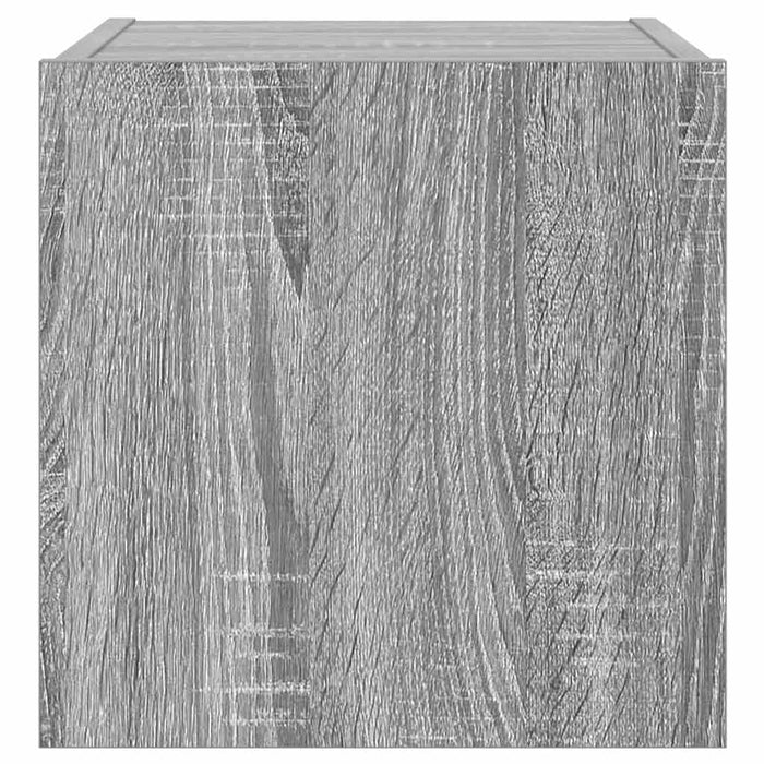 Comode TV cu lumini LED, 2 buc., gri sonoma, 30,5x35x30 cm - WALTI WALTI